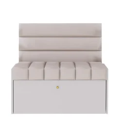Zestaw Do Przedpokoju Diana P3 Kaszmir/Beż/Złoty 90X40X90 Cm Welur Beż
