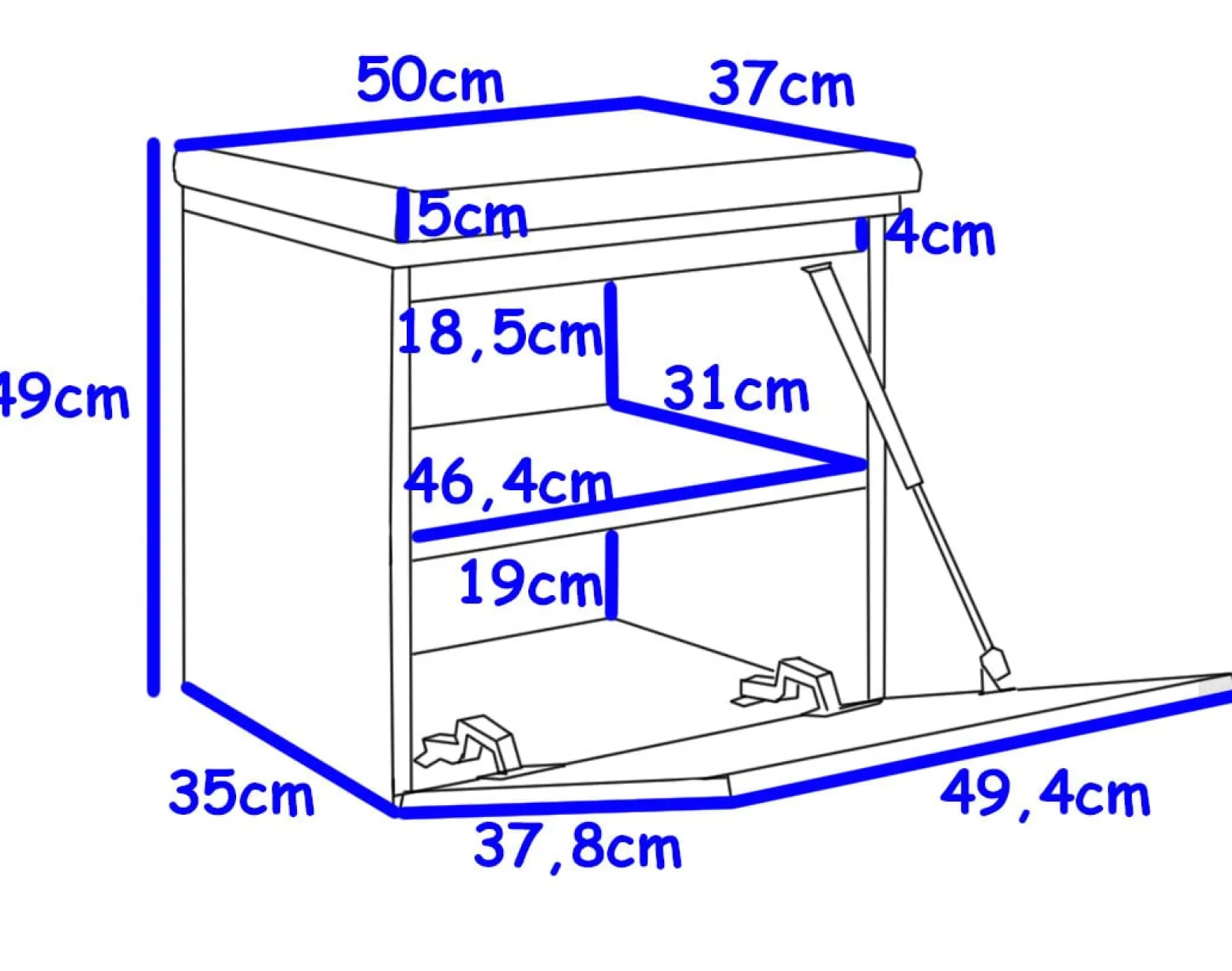 Zestaw Do Przedpokoju 1P1S(1S1D) Dąb Craft Złoty/Czarny 82X37X83,5 Cm Welur