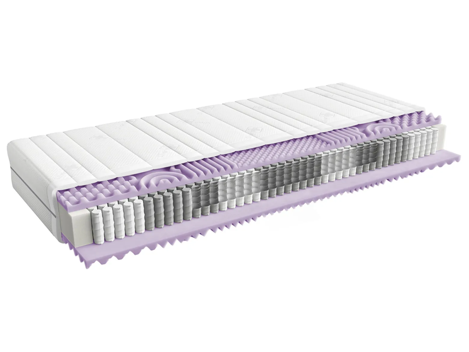 Zestaw łóżko Tetrix dąb sonoma ze stelażem i materac Mimas 90x200