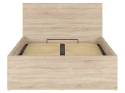 Zestaw łóżko Tetrix dąb sonoma ze stelażem i materacem Ceres AV 120x200