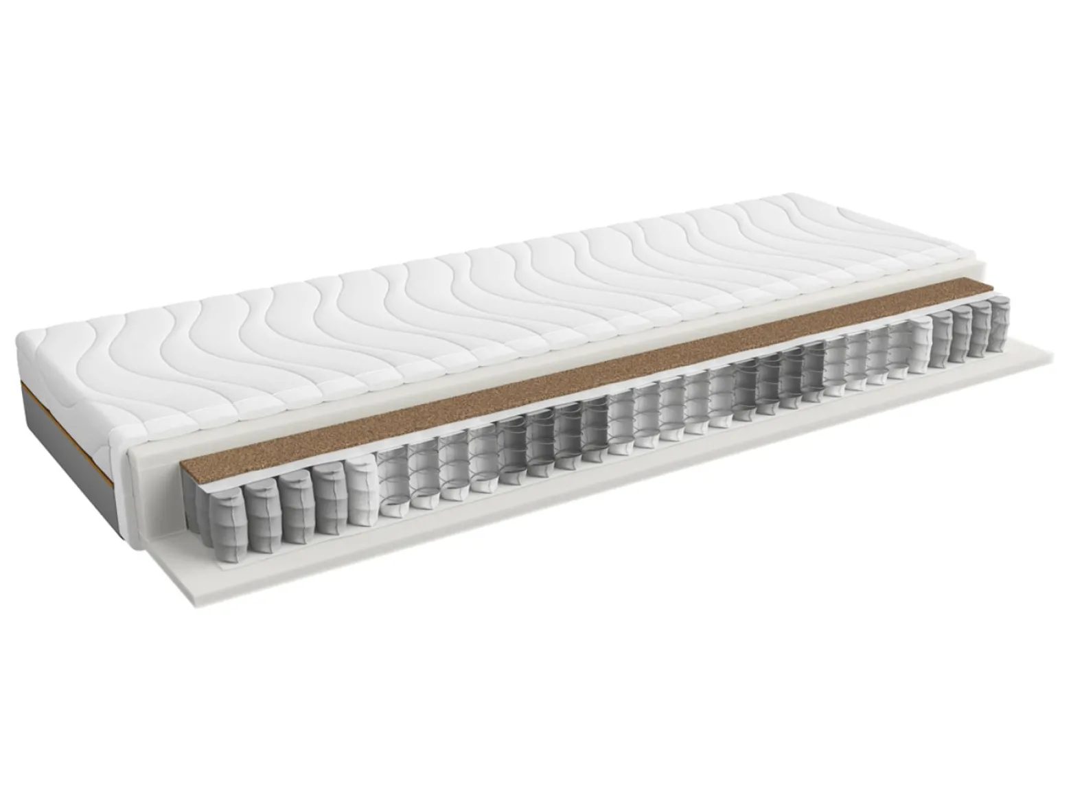 Zestaw łóżko Tetrix dąb wotan ze stelażem i materacem Ceres AV 160x200