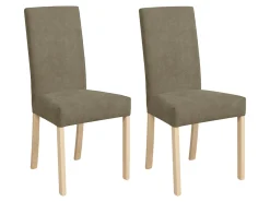 Zestaw 2 krzeseł Campel tapicerowane zielone
