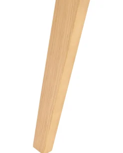 Zestaw 2 krzeseł do jadalni jasne drewno beżowy