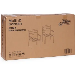Zestaw 2 krzeseł ogrodowych MultiGarden