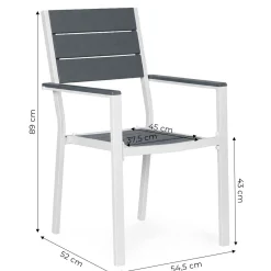 Zestaw 2 krzeseł ogrodowych MultiGarden