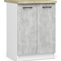 Zestaw kuchenny AKORD OLIWIA 240 cm Szary Beton 240x46x203cm