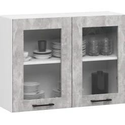Zestaw kuchenny AKORD OLIWIA 240 cm Szary Beton 240x46x203cm