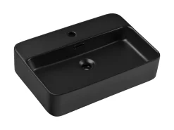 Zestaw mebli łazienkowych 90cm z umywalką nablatową Trust Ocean Black