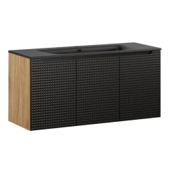 Zestaw mebli łazienkowych 120cm z umywalką meblową SKY Luxor Black