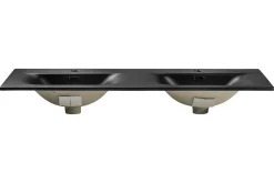 Zestaw mebli łazienkowych 120cm z umywalką meblową SKY Luxor Black