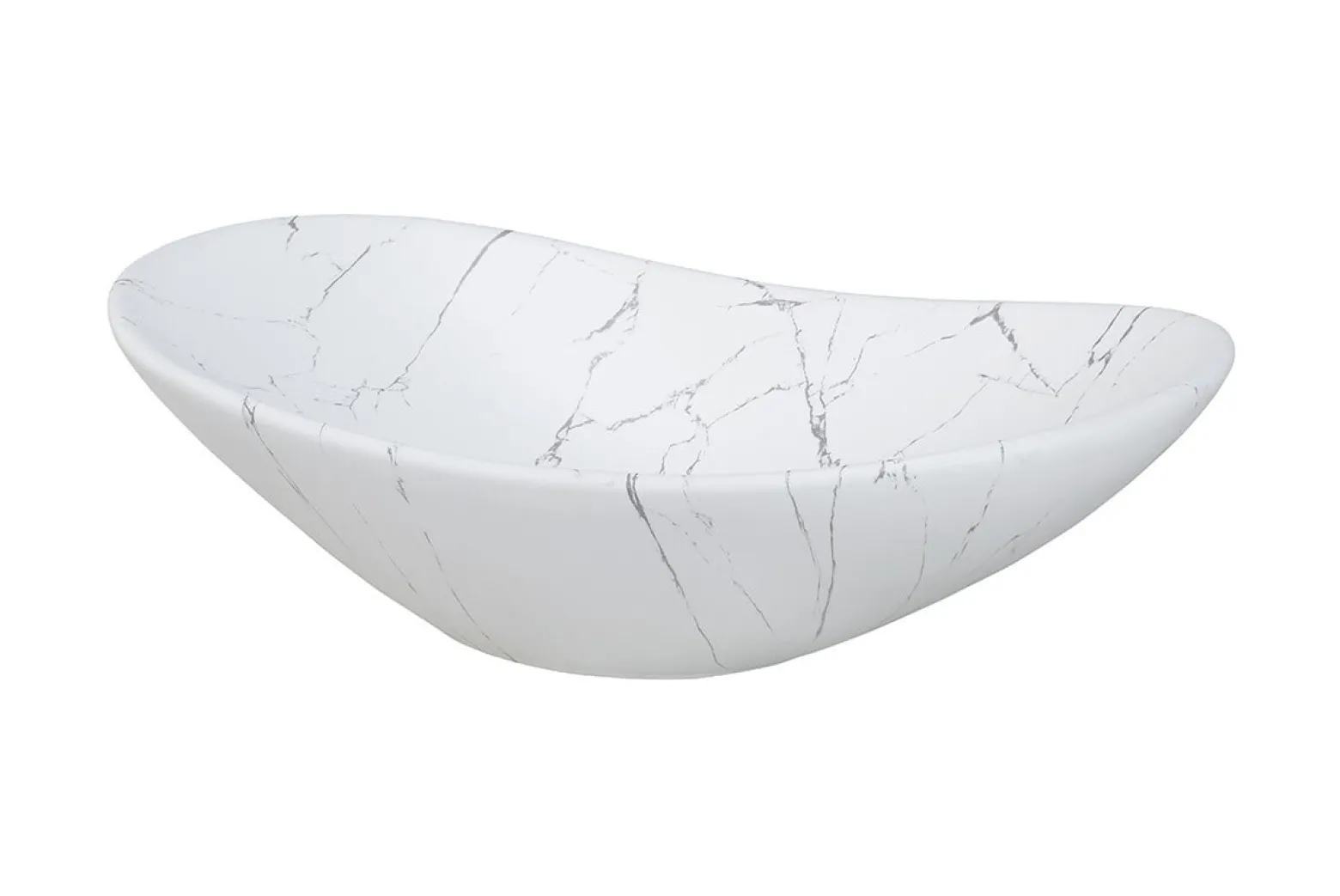 Zestaw Mebli Łazienkowych Fiji White 80 cm z Umywalką Nablatową, Szafką