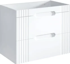 Zestaw Mebli Łazienkowych Fiji White 80 cm z Umywalką Nablatową, Szafką