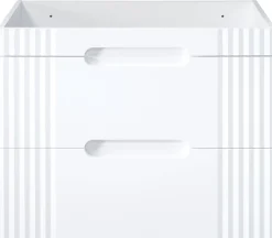 Zestaw Mebli Łazienkowych Fiji White 80 cm z Umywalką Nablatową, Szafką