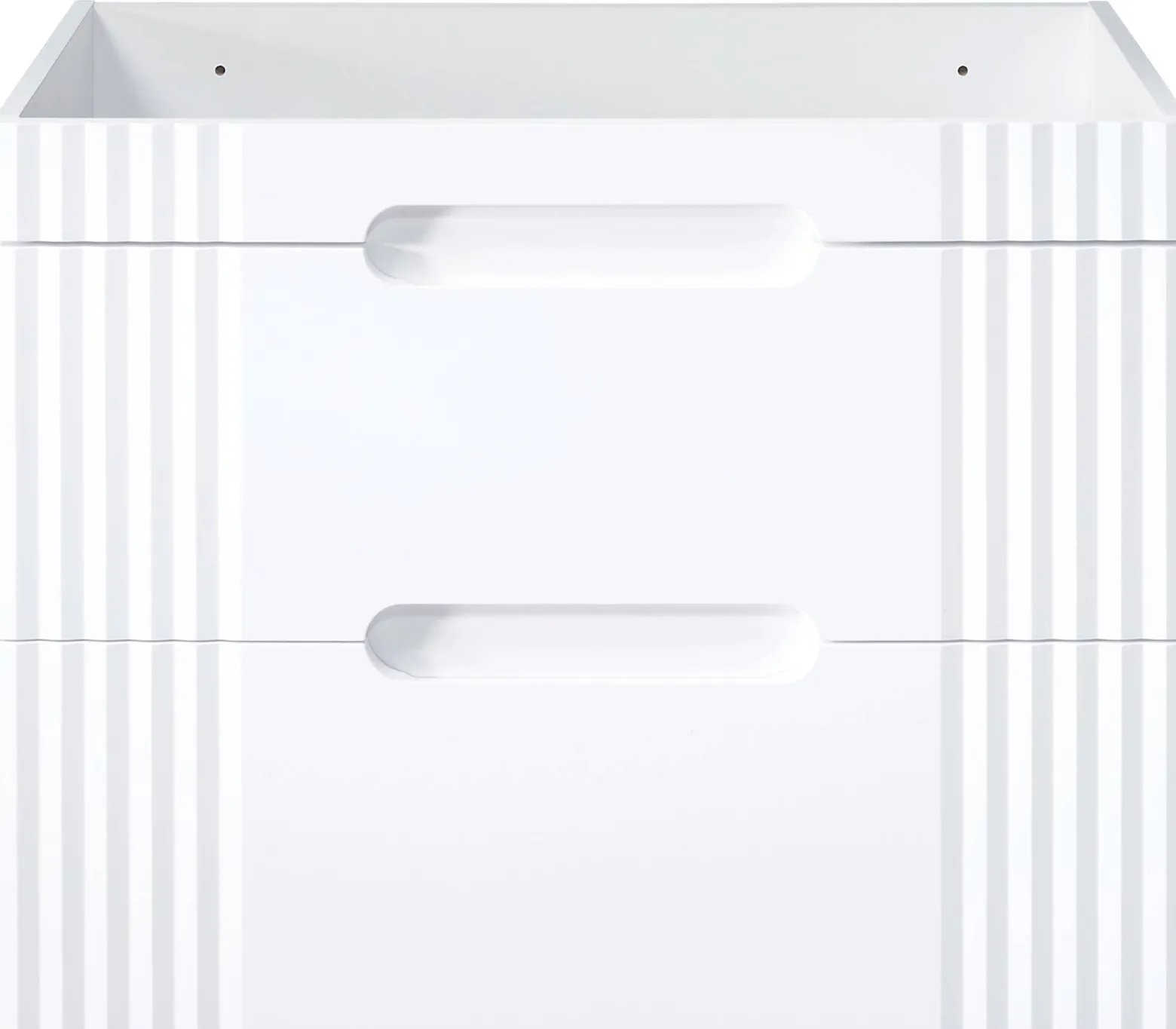 Zestaw Mebli Łazienkowych Fiji White 80 cm z Umywalką Nablatową, Szafką