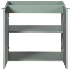Zestaw Mebli Łazienkowych Line Reed Green 140cm z Blatem, 2 Umywalkami