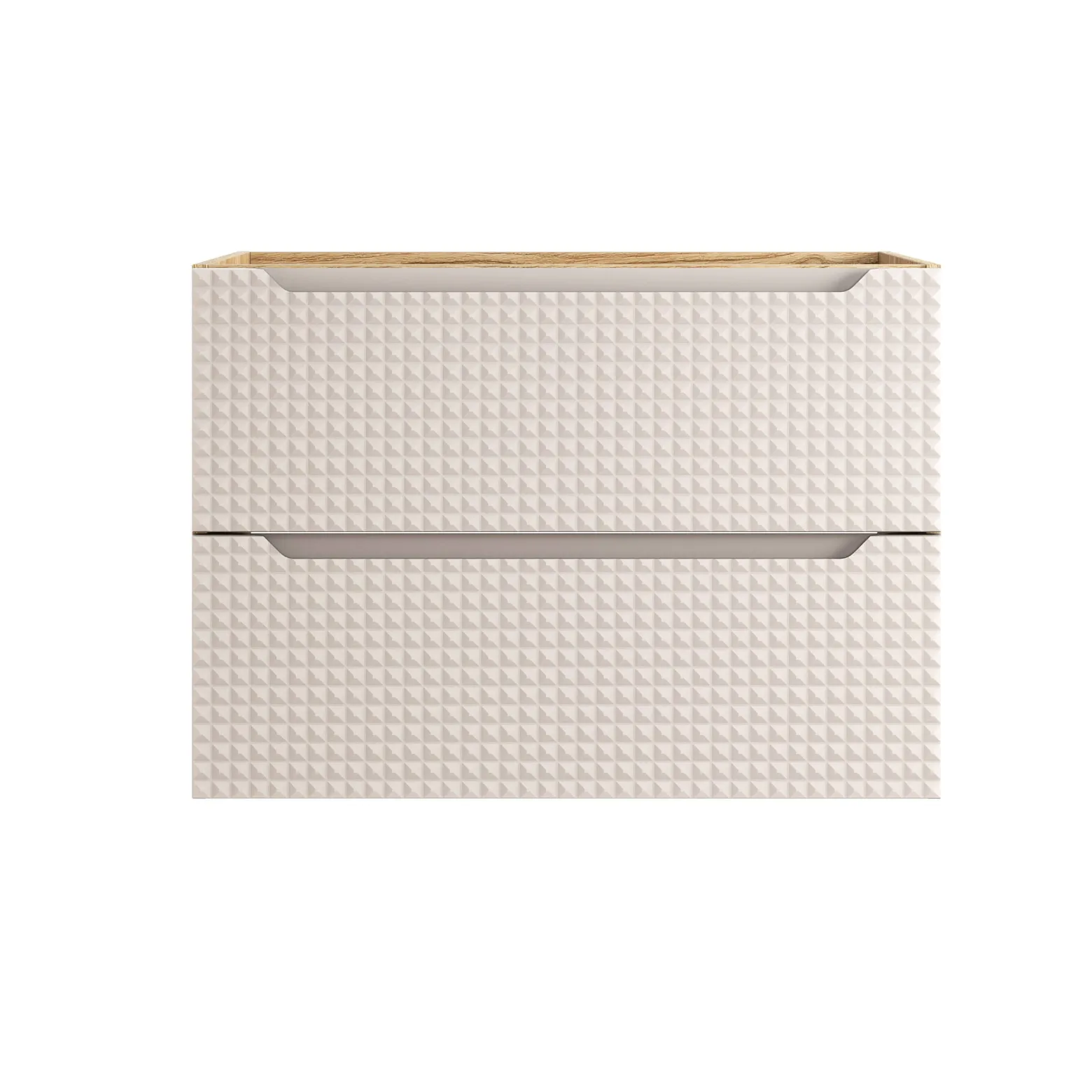 Zestaw Mebli Łazienkowych Luxor Beige 160cm z Blatem, 2 Umywalkami