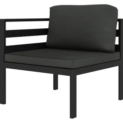 Zestaw mebli ogrodowych Antracyt Aluminium Sofa narożna (2 szt.) vidaXL