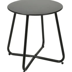 Zestaw mebli ogrodowych BELFORT 2 fotele i stolik kawowy metal rattan