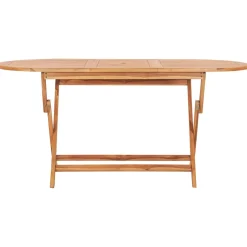 Zestaw mebli ogrodowych Brąz 160 x 80 x 75 cm Drewno tekowe Without armrest