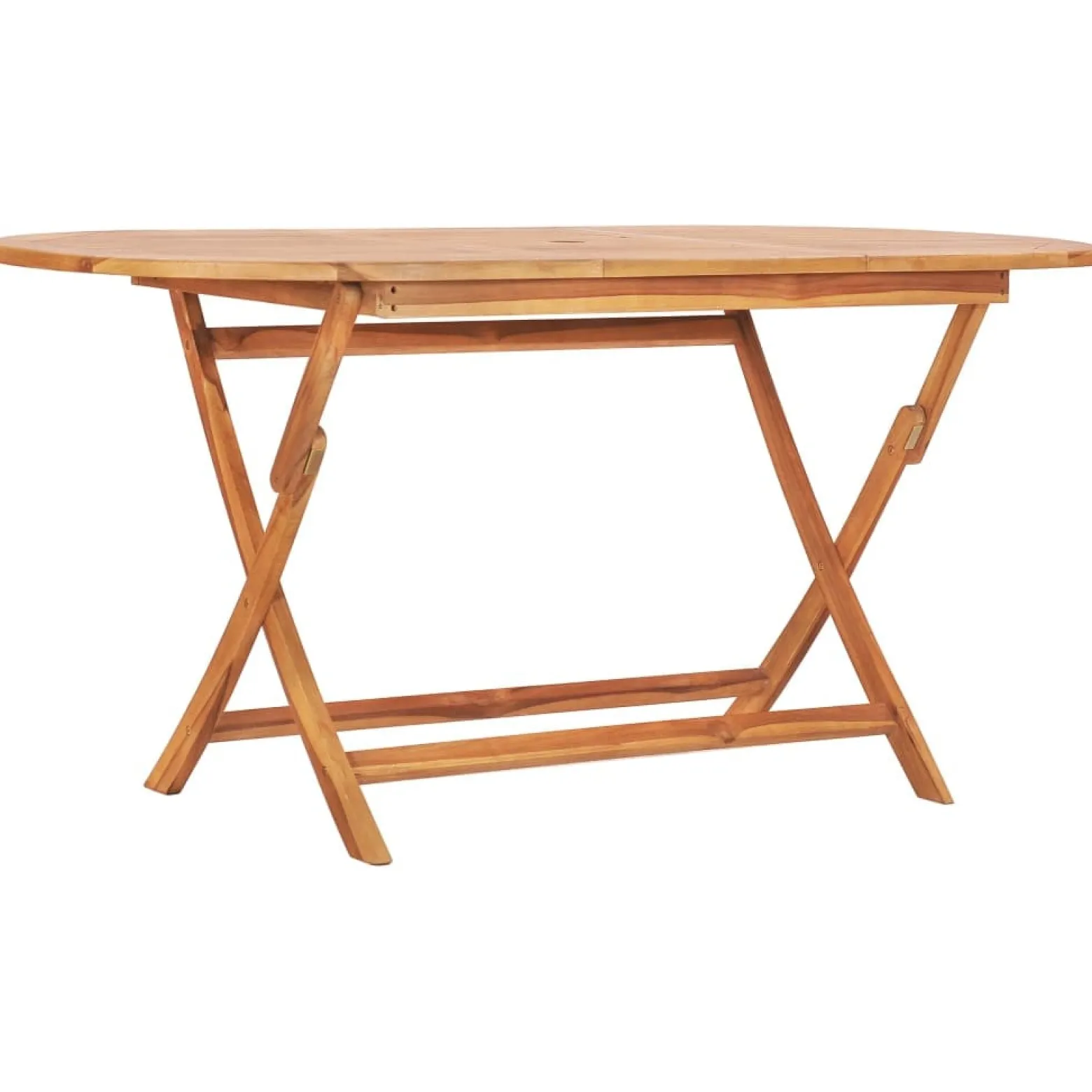 Zestaw mebli ogrodowych Brąz 160 x 80 x 75 cm Drewno tekowe Without armrest