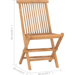 Zestaw mebli ogrodowych Brąz 160 x 80 x 75 cm Drewno tekowe Without armrest