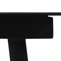Zestaw mebli ogrodowych Czarny 190 cm table length PVC vidaXL