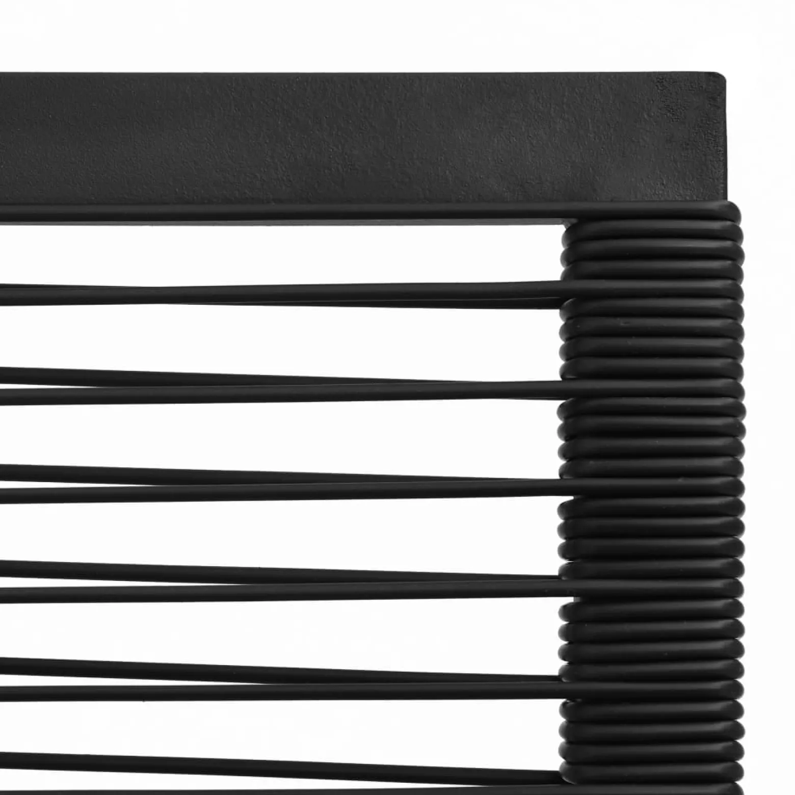 Zestaw mebli ogrodowych Czarny 190 cm table length PVC vidaXL