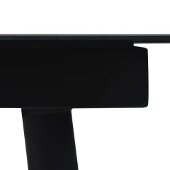 Zestaw mebli ogrodowych Czarny 190 cm table length Technorattan vidaXL