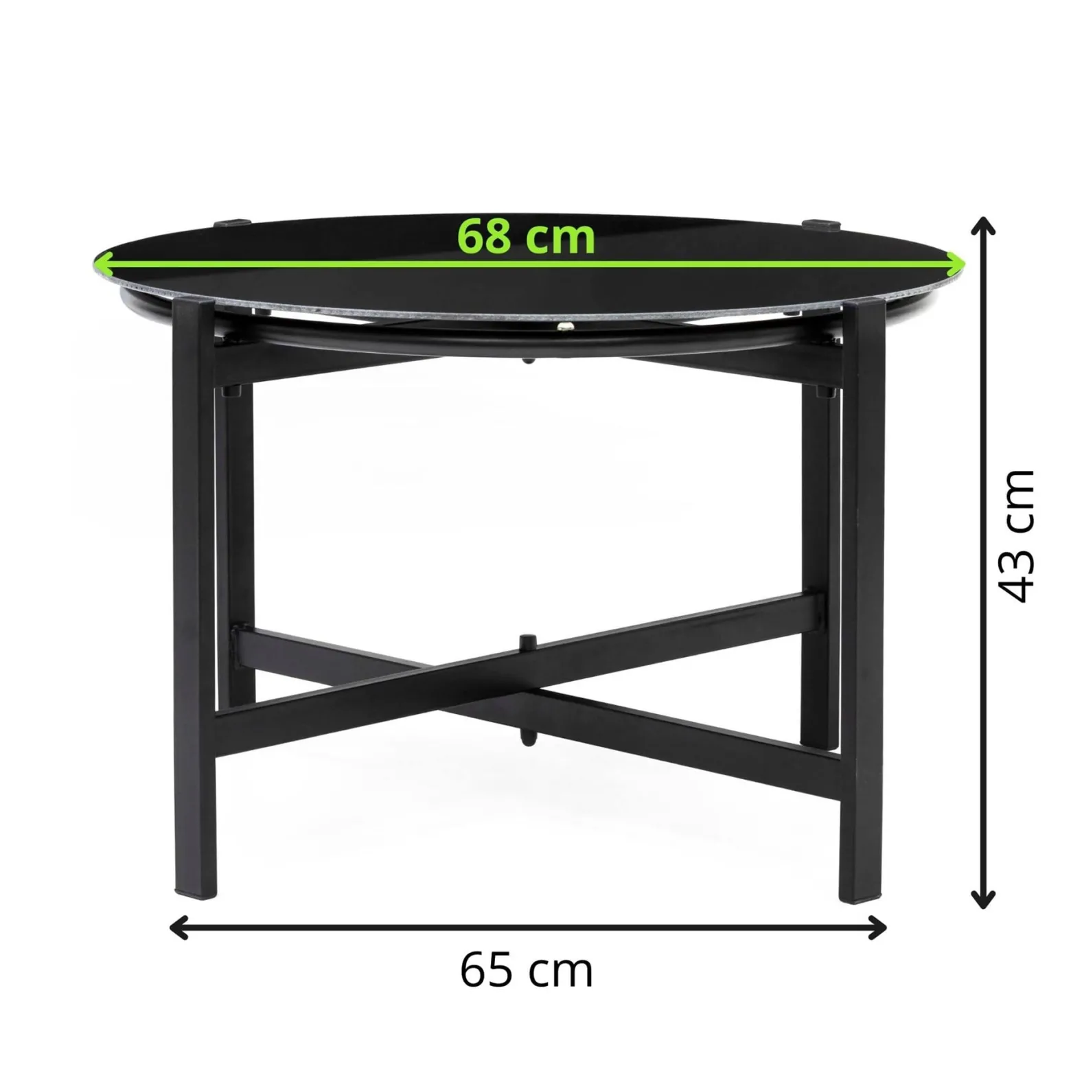 Zestaw mebli ogrodowych dla 4 osób sofa, krzesła, stolik metalowe, czarne