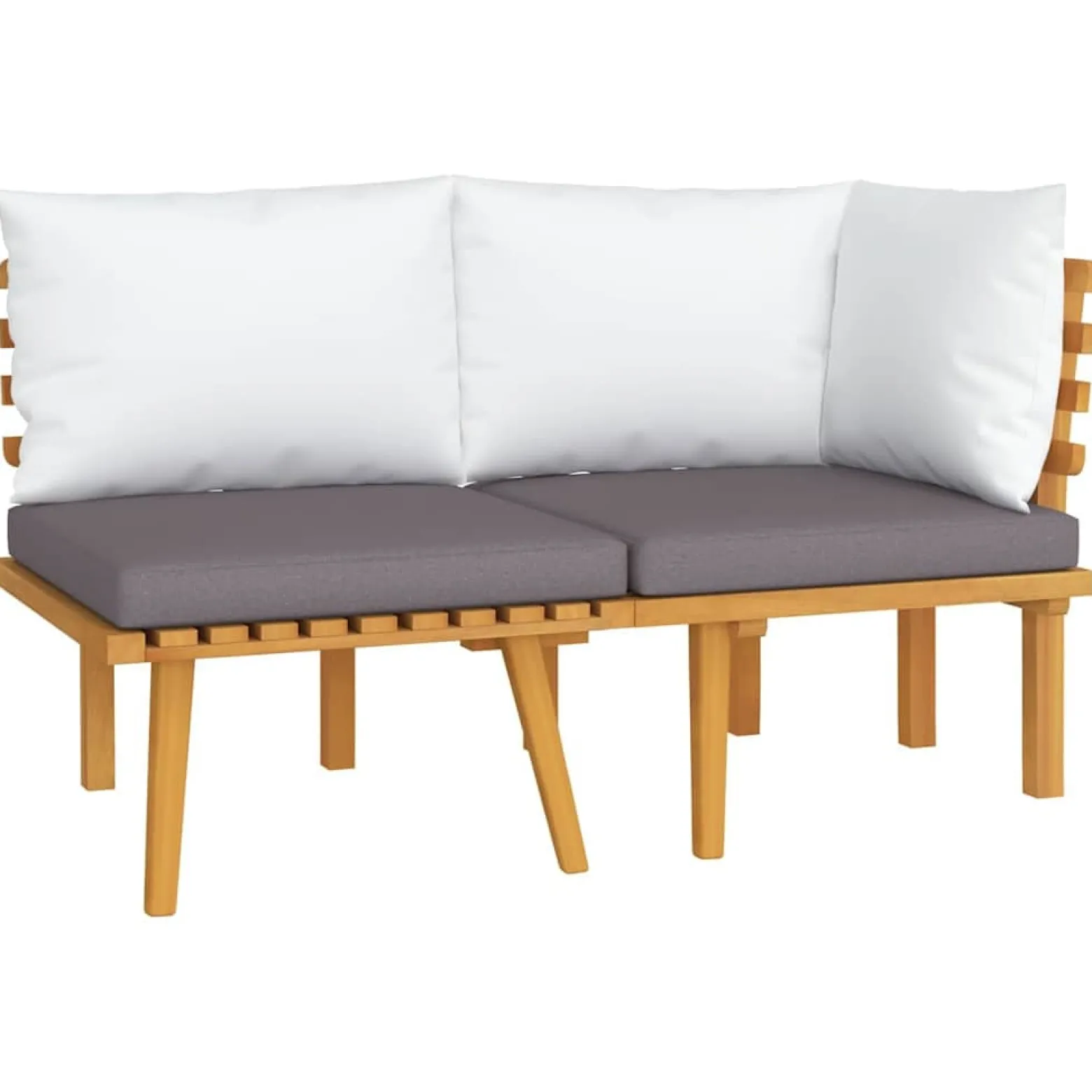 Zestaw Mebli Ogrodowych Komplet Wypoczynkowy Drewniany Z Poduszkami