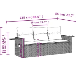 Zestaw Mebli Ogrodowych Komplet Wypoczynkowy Na Taras Balkon Ogród Rattan