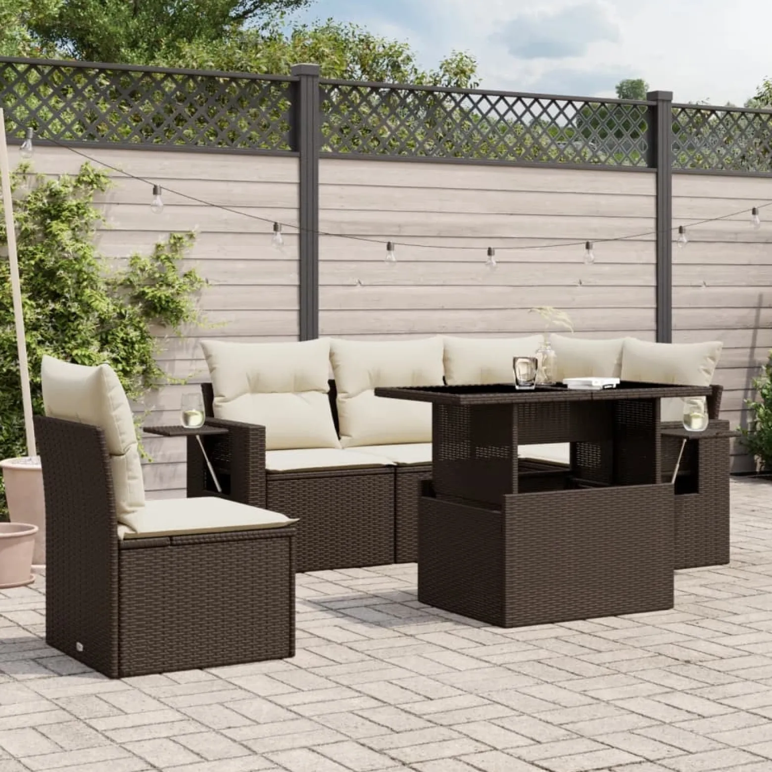 Zestaw Mebli Ogrodowych Komplet Wypoczynkowy Na Taras Balkon Ogród Rattan