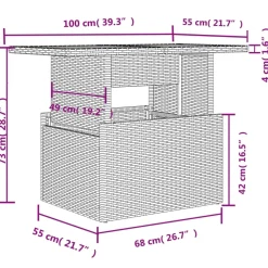 Zestaw Mebli Ogrodowych Komplet Wypoczynkowy Na Taras Balkon Ogród Rattan