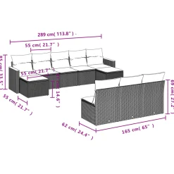 Zestaw Mebli Ogrodowych Komplet Wypoczynkowy Na Taras Balkon Ogród Rattan