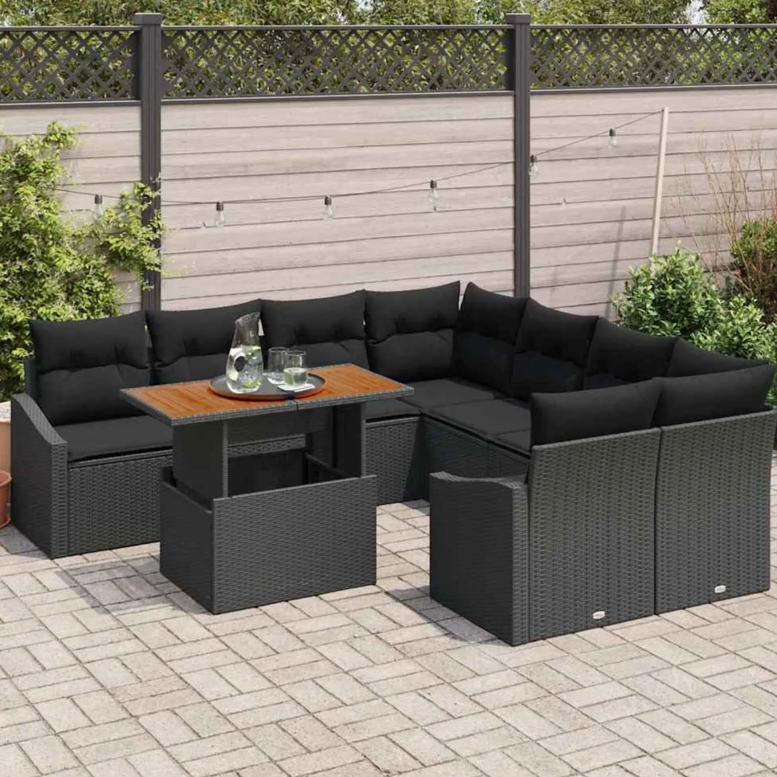 Zestaw Mebli Ogrodowych Rattan Na Taras Balkon Ogród Do Ogrodu Na Patio