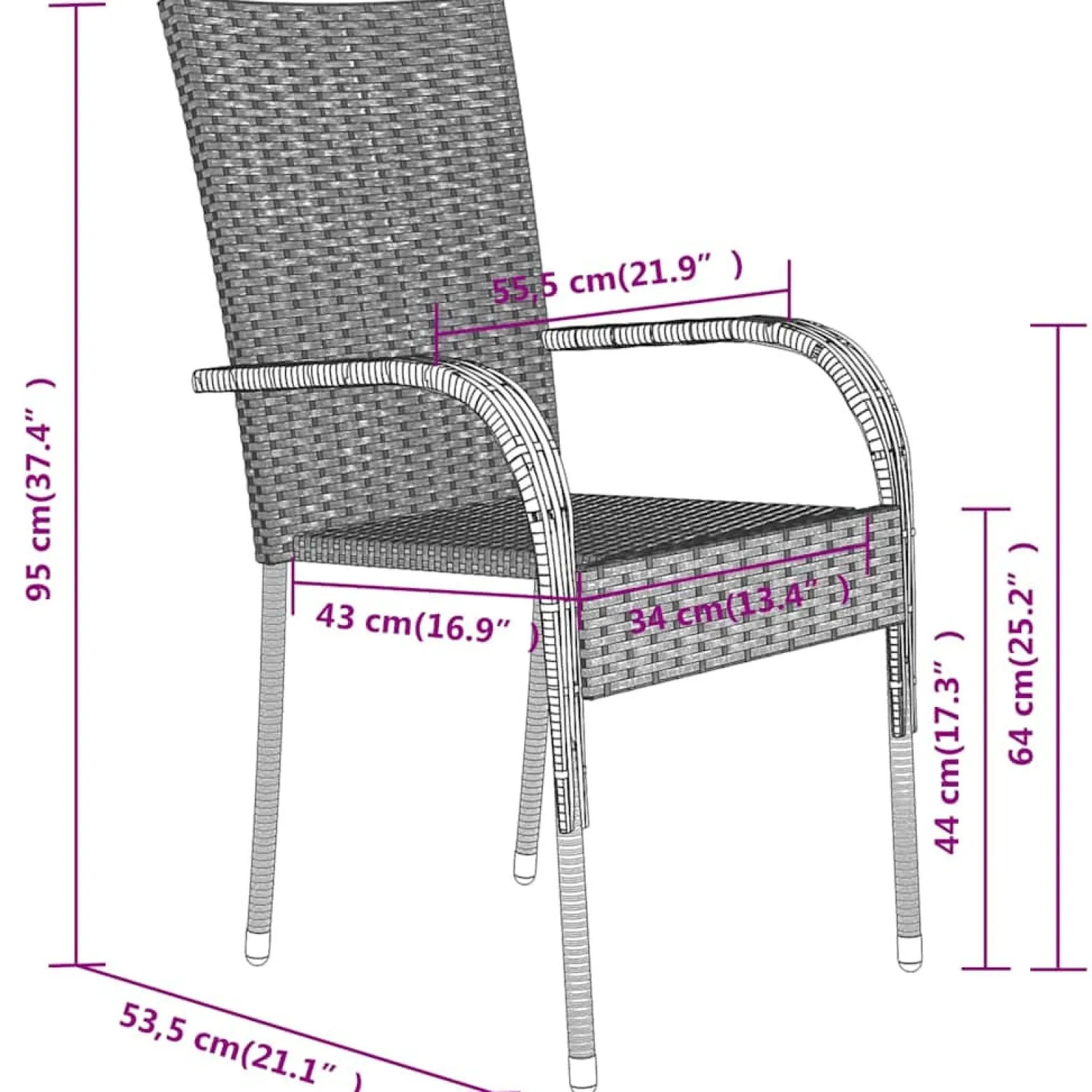 Zestaw Mebli Ogrodowych Stół Krzesła Rattan Do Ogrodu Na Taras Na Balkon