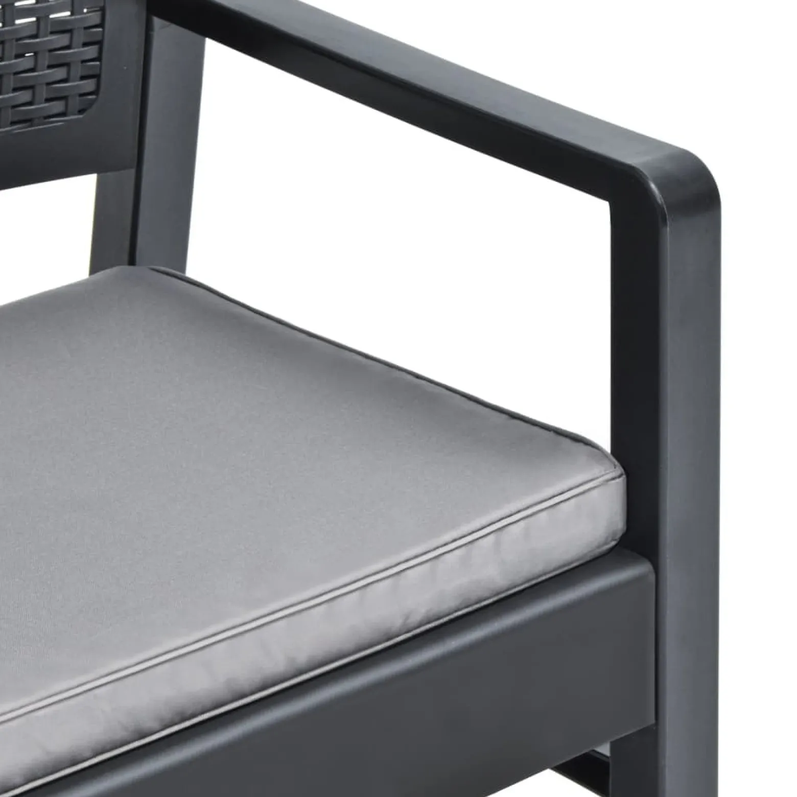 Zestaw Mebli Ogrodowych Stół Krzesła Plastik Poduszki Na Balkon Do Ogrodu