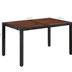 Zestaw Mebli Ogrodowych Stół Krzesła Rattan Do Ogrodu Na Taras Na Balkon