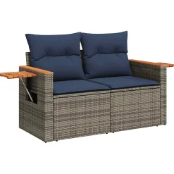 Zestaw Mebli Ogrodowych Stolik Rattan Poduszki Na Balkon I Taras Do Ogrodu