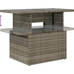 Zestaw Mebli Ogrodowych Stół Rattan Poduszki Do Ogrodu Na Taras Na Balkon