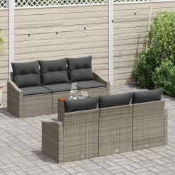 Zestaw Mebli Ogrodowych Stół Rattan Poduszki Do Ogrodu Na Taras Do Ogrodu