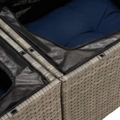 Zestaw Mebli Ogrodowych Stół Rattan Poduszki Do Ogrodu Na Taras Na Patio