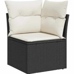 Zestaw Mebli Ogrodowych Wypoczynkowy Sofy Stolik Podnóżek Rattan Na Taras