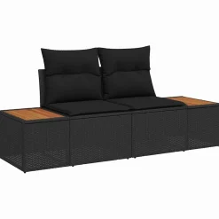 Zestaw Mebli Ogrodowych Wypoczynkowy Sofy Stolik Rattan Na Patio Na Taras