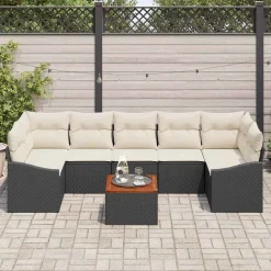 Zestaw Mebli Ogrodowych Wypoczynkowy Sofy Stolik Rattan Na Patio Na Taras