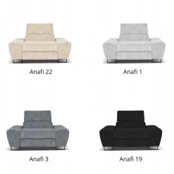 Zestaw mebli wypoczynkowych salonu Savio Sofa 3os fotele beż Family Meble
