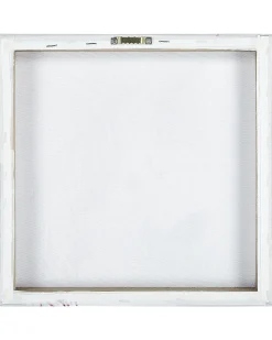 Zestaw 3 obrazów na płótnie 30 x 30 cm szaro-różowy TIMIA