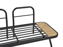 Zestaw ogrodowy drewno akacjowe aluminium 4 osobowy oliwkowy