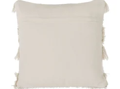 Zestaw 2 poduszek boho 45x45 cm beżowy