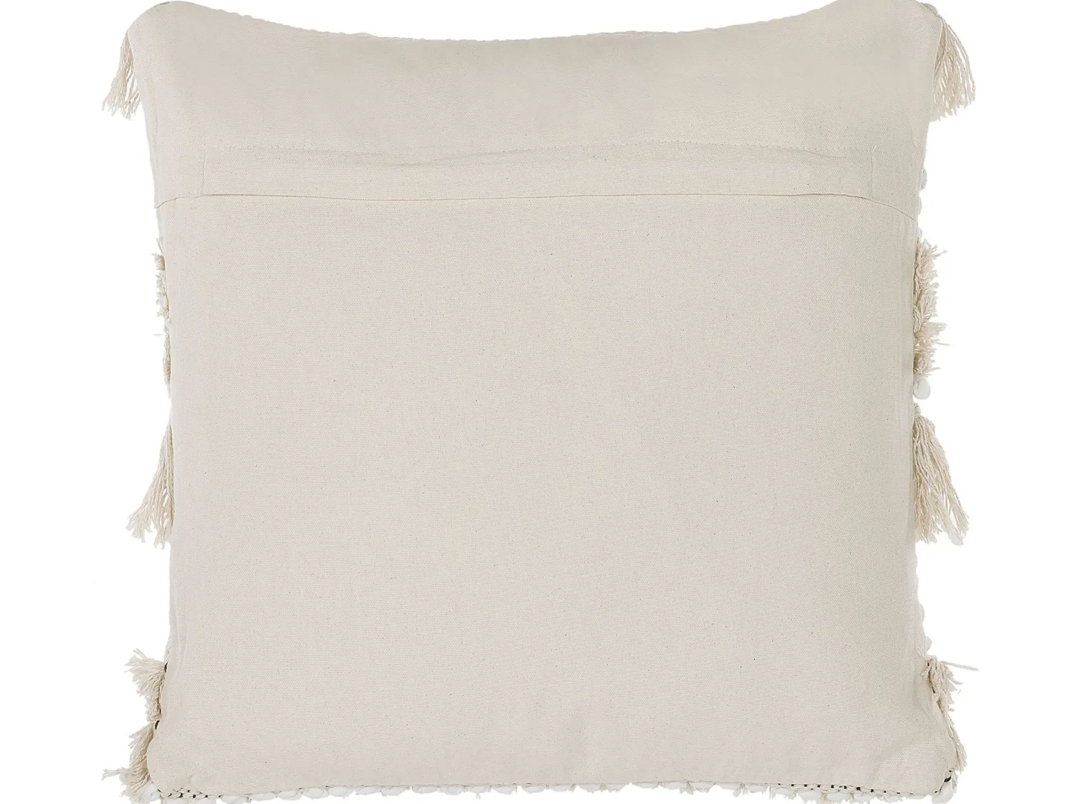 Zestaw 2 poduszek boho 45x45 cm beżowy
